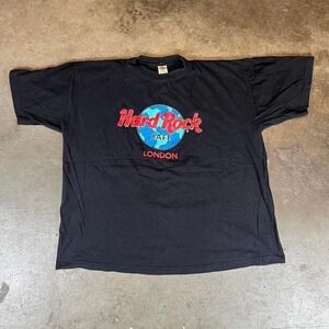 Vintage Hard Rock Cafe black London tee Men's Size XL